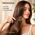 bremviva™ Cellulose Acetate Dressing Comb, Rounded Wide Teeth with Protective Travel Sleeve