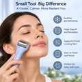 bremviva™ Refrigeratable Facial Roller, Removable Stainless Steel Head with Protective Storage Cover