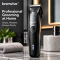 bremviva™ Cordless Hair Clipper Kit, Rechargeable Grooming Tool with USB-C Charging & 6 Guide Combs